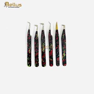 Pinzas para Pestañas Elite de Doble Tono 45 °   90 °   Herramienta de Extensión de Pestañas de Acero Inoxidable con Punta Suave y Duradera, OEM - Product Image 2