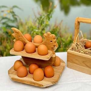 Best Selling <b>Eco</b>-Friendly Wooden <b>Egg</b> Rack for Kitchen Accessories Organizing <b>Eggs</b> Dishwasher Safe <b>Egg</b> Stirring Chicken <b>Egg</b> - Product Image 4
