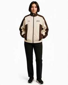 Veste de sport ONETEN APPAREL, coupe-vent, blocs de couleur, fermeture éclair sur le devant, unisexe, coupe classique, broderie, service OEM - Product Image 3