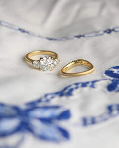 IGI/GIA Lab Grown Cut Diamond Vintage 14k jaune mariage/bague de fiançailles unisexe or blanc fin pour anniversaire fête-digne - Product Image 1