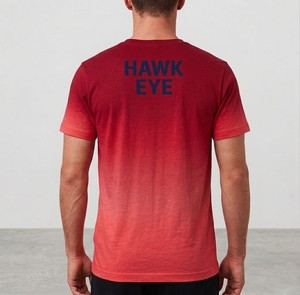 T-shirt de sport pour homme Hawk Eye de qualité supérieure, doux, respirant, anti-rides, pour l'entraînement physique et le quotidien, imprimé bleu - Product Image 5