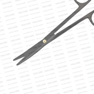 Ciseaux Mayo à lame dentelée CeraCoat (17 cm) courbés et droits, revêtement céramique avec lame inférieure micro-dentelée antidérapante pour la coupe des tissus - Product Image 4