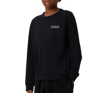 เสื้อสเวตเชิ้ตเด็กผู้ชายทรงพอดีตัว ใส่สบาย ทันสมัย ผ้าระบายอากาศดี ดีไซน์คอกลม สไตล์สตรีทแวร์สำหรับฤดูหนาว พร้อมโลโก้ - Product Image 1