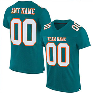 Maillot de football américain personnalisé de haute qualité, unisexe, en polyester, imprimé par sublimation, pour hommes et femmes athlètes, taille adulte - Product Image 1