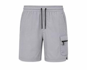 Shorts de sport athlétiques pour hommes, gris, en polyester/coton, écologiques, respirants, à séchage rapide, pour la course à pied et la gym - Product Image 1