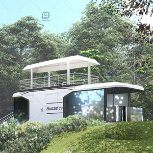 Cápsula espacial de lujo moderna multifuncional de salida de fábrica de alta calidad con casa contenedor prefabricada de segundo piso - Product Image 4