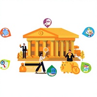 Aplicación de Banca de Crédito para Cooperativas Empresariales, Sistema de Gestión de Préstamos, Procesamiento de Transacciones Seguro, Versión Internet MAC Stock