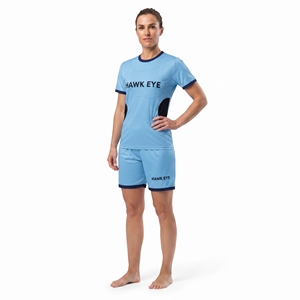 Maillot de football personnalisé pour femmes, haute qualité, 100% polyester, col rond, manches courtes, pour équipes sportives - Product Image 6