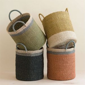 Wholesale Handmade Seagrass <b>Basket</b> Set Natural Woven Plant Pot Holder Decorative <b>Storage</b> Bins For Home And Office Organizing - Product Image 2
