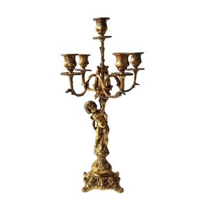 Ensemble de bougeoirs modernes en métal noir mat et or, hauts et fins, style minimaliste, pour centre de table de mariage ou de salle à manger - Product Image 5