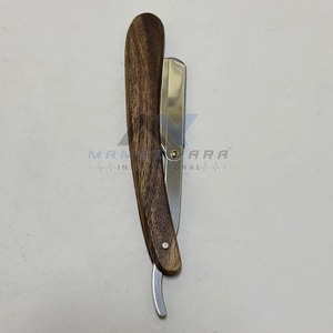 Top Selling MAMAZ YARA Barber Straight <b>Wooden</b> Razor Stainless Steel <b>Swing</b> Lock Single Blade Shaving Razor Professional Hair Cutt - Product Image 6