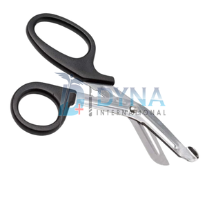 Tijeras para Vendajes de Alta Calidad de 16 cm / 6 1/4 Pulgadas, Anillos de Plástico Negro, Instrumentos Ortopédicos con Certificación CE - Product Image 3