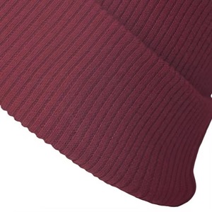 Gorro de invierno unisex de color sólido, con logotipo bordado personalizado, de acrílico, con puño en blanco, tejido jacquard, para hombre. - Product Image 5