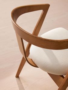 Modern Solid Wood <b>Dining</b> <b>Chair</b> Minimalist Upholstered Seat Scandinavian Style - Product Image 3