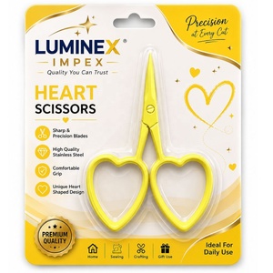 DEGEN Heart Mini Scissors Kelmscott Design's <b>Red</b> <b>Hot</b> Scissors Heart scissors <b>Red</b> sewing tool - Product Image 4