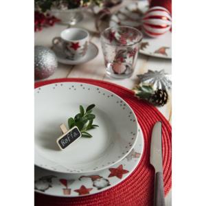 Set di 6 tovagliette rotonde in plastica Excelsa 36x36 cm rosse - Product Image 1