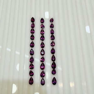 Lote de Gemas Sueltas de Granate Rodolita Natural Certificadas por A J Gems, Corte Ovalado, Facetadas, con Juego de Color, para Joyería, Provenientes de Rajasthan - Product Image 4