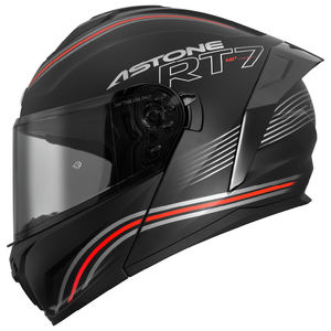 Casco Modular Abatible ASTONE HELMETS Nuevo RT7 Rocket Negro Mate de Seguridad ABS con Forro de Poliéster XS-2XL - Product Image 1
