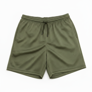Shorts de course pour homme de couleur unie, respirants, en mesh, à séchage rapide, shorts de sport - Product Image 3