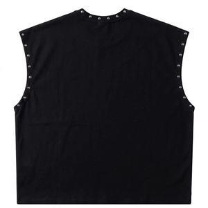 Débardeur surdimensionné personnalisé en coton lavé, tissu doux et respirant, style vintage, sans manches, coupe ample, unisexe, streetwear - Product Image 2
