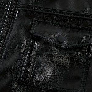 Premium <b>Men</b> <b>Leather</b> Bomber <b>Jacket</b> Soft Genuine <b>Leather</b> Flight Style <b>Jacket</b> With Front Rib And Classic Modern Fit - Product Image 6