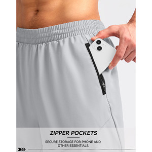 Shorts de sport personnalisés en coton 100% neufs, style streetwear, grandes tailles, pour homme, de haute qualité, pour la gym et le fitness. - Product Image 4