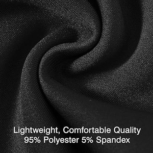 <b>Men</b> Solid Black Tracksuit Full Zip Long Sleeve Sporty Fit Quick Dry Polyester Autumn Wear - Product Image 5
