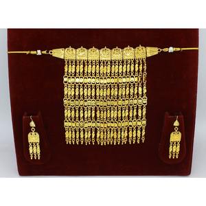 Martasha diseñador islámico Ramadán especial chapado en oro UAE joyería especial Dubai joyería collar pendiente conjunto Joyería Árabe - Product Image 2