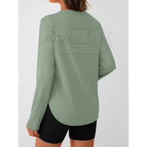 Camiseta Deportiva Transpirable de Manga Larga para Mujer, Protección Solar UPF 50+, Secado Rápido, para Correr y Deportes al Aire Libre - Product Image 2