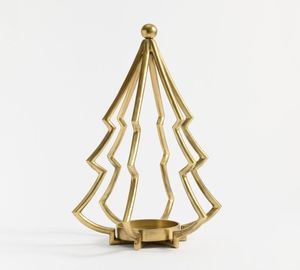 Modern Metal Christmas Tree <b>Candle</b> Holder Decorative Tabletop <b>Xmas</b> Tree Tealight Holder Home Festive Decor - Product Image 1