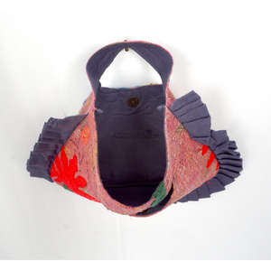Best Selling Hand Quilted Multi-Patchwork Cotton Kantha Beach <b>Bag</b> Womens Beautiful Open Clutch for Summer Shopping Handmade - Product Image 3