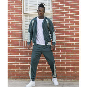 Conjunto Deportivo de 2 Piezas para Hombre de Alta Calidad, Corte Ajustado, con Capucha y Cremallera Completa, Sudadera Deportiva Informal y Pantalones Jogger - Product Image 5