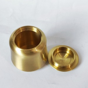 Set of 3 Plain Gold Metal Containers Perfect for Kitchen Storage Pulses Spices Snacks And Dry Food Organizer From India - Product Image 5