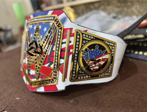 Cinturón de Campeonato de Lucha Libre Personalizado C-o-d-y R-h-o-d-e-s Undisputed W-W-E de 2 mm – Placas de Metal Chapadas en Oro, Correa de Cuero - Product Image 2