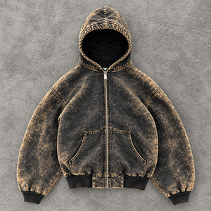 Private Label <b>Zip</b> <b>Up</b> Sweatshirt Full <b>Zip</b> <b>Fleece</b> Low MOQ Manufacturer for Fashion Retailers USA Wholesale - Product Image 4