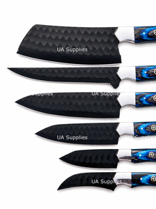Juego de Cuchillos de Chef de Lujo de 7 Piezas, Hechos a Mano, con Mango de Madera, Hojas Afiladas Profesionales, Venta al Por Mayor OEM - Product Image 2