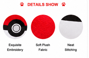Lindo cojín de peluche con forma de Pokebola, juguete de peluche inspirado en el anime, juguete de peluche de tela Velboa, coleccionable. - Product Image 4