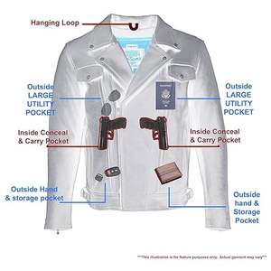 Chaqueta de Lona Safari para Hombre, Cuello Mao, Cierre de Cremallera, Ropa Exterior Casual de Invierno Resistente - Product Image 5