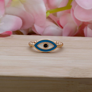 Evil Eyes <b>Ring</b> Colorful Enamel <b>Rings</b> for Women <b>Silver</b> Gold Plated <b>Adjustable</b> Open <b>Ring</b> Lucky Protection Jewelry - Product Image 5