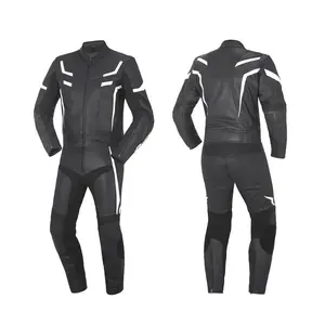 Combinaisons de moto en cuir personnalisées pour hommes, respirantes et coupe-vent, avec logo sur mesure, qualité supérieure, prix usine - Product Image 4