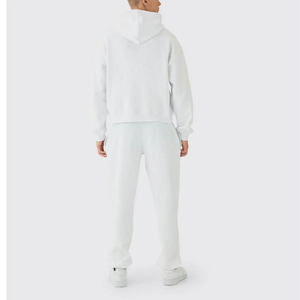Conjunto Deportivo Unisex de Algodón y Poliéster Transpirable al por Mayor, con Logotipo Personalizado Bordado, Talla Grande, Tejido Térmico, para Primavera - Product Image 2