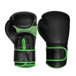 Red Faux Leather Boxing Gloves with <b>Velcro</b> Closure for Adults Training Breathable Design - Product Image 4