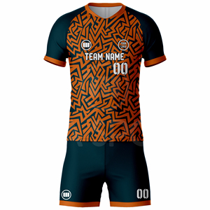 High Performance OEM <b>Soccer</b> Uniform Manufacturer Custom Football Jersey Set Sublimation Printed Breathable Summer Half Teamwear - Product Image 2
