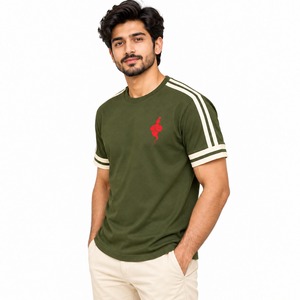 Camiseta de Hombre Estilo Vintage, Manga Corta, Informal, de Algodón, Corte Holgado, Transpirable, Ropa de Calle para Verano, Uso Diario - Product Image 4