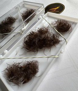 Bandejas de Pestañas de Color Marrón Oscuro al por Mayor, Pelo Sintético Suave PBT, Extensiones de Pestañas Marrón Mate, Marca Privada, Fábrica de Vietnam - Product Image 5