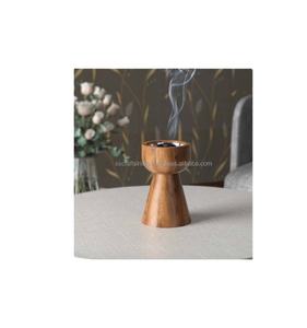 Quemador de Incienso Bakhoor de Madera de Acacia de Diseño Moderno con Asa de Metal, Venta Caliente - Product Image 3