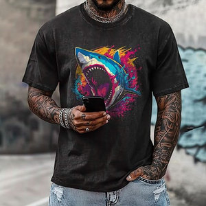 Men Regular Fit Short Sleeve Knitted T-Shirt Light Gray O-Neck 100% Cotton Breathable Streetwear Customizable Design Front <b>Logo</b> - Product Image 6