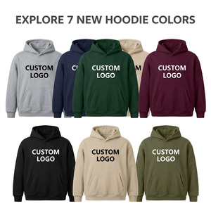 Sweat à capuche personnalisé épais coupe oversize et carrée 390 GSM en molleton avec poche kangourou, vente en gros OEM, style streetwear - Product Image 5