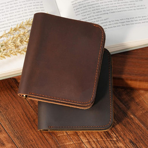 Premium Custom Logo Genuine Leather Credit Card <b>Holder</b> <b>ID</b> Card Business Card Men Wallet for sale in wholesale price - Product Image 5