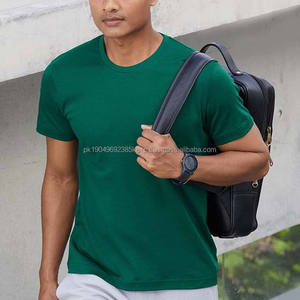 O Neck <b>T</b> <b>Shirts</b> <b>Men's</b> High Quality Solid-Color Round Neck Custom <b>Men</b> <b>T</b> <b>Shirts</b> With All Size Available OEM Service Design <b>Green</b> - Product Image 3